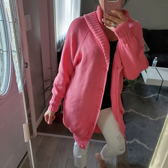 LONG CORAL BUTTON Cardigan 🧚‍♂️🧚‍♂️ - Picture 4 of 6